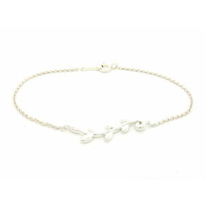 Tiffany Olive Green Leaf Vine Bracelet